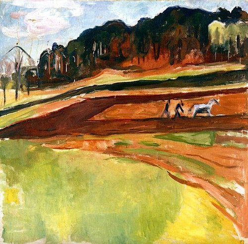 Campo Arado (Edvard Munch) - Reprodução com Qualidade Museu