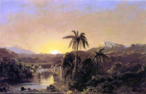 Pôr do Sol no Equador (Frederic Edwin Church) - Reprodução com Qualidade Museu