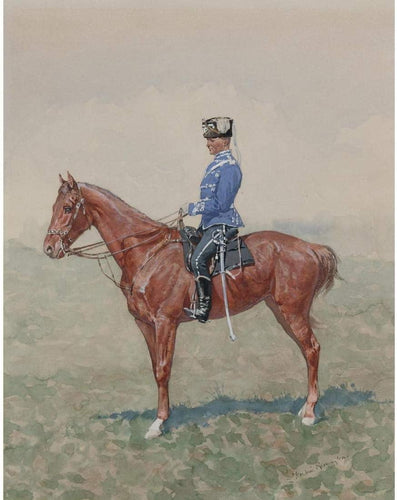 Oficial do Calvário da Prússia a cavalo