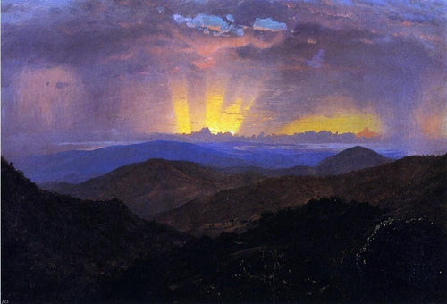 Sunset, Jamaica (Frederic Edwin Church) - Reprodução com Qualidade Museu