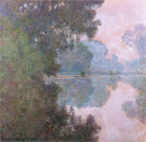 Manhã no Sena, perto de Giverny (Claude Monet) - Reprodução com Qualidade Museu