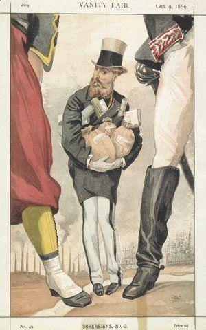 Sovereigns No 30. Caricature Of Leopoldo II Dos Belgas