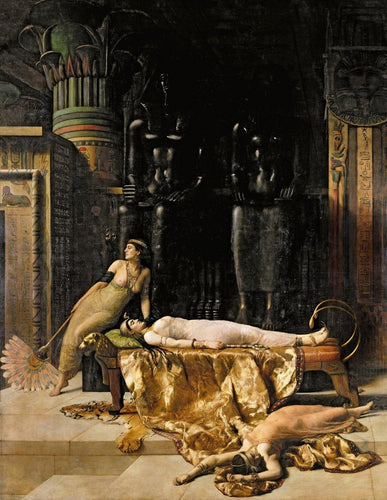 A morte de Cleopatra (John Collier) - Reprodução com Qualidade Museu