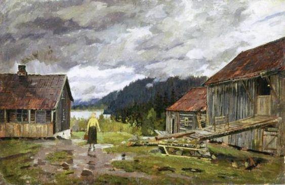 Hakloa In Maridalen (Edvard Munch) - Reprodução com Qualidade Museu