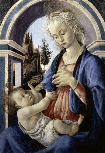 Virgem e criança (Sandro Botticelli) - Reprodução com Qualidade Museu