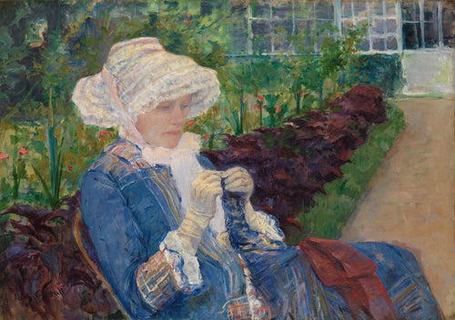 O Jardim (Mary Cassatt) - Reprodução com Qualidade Museu