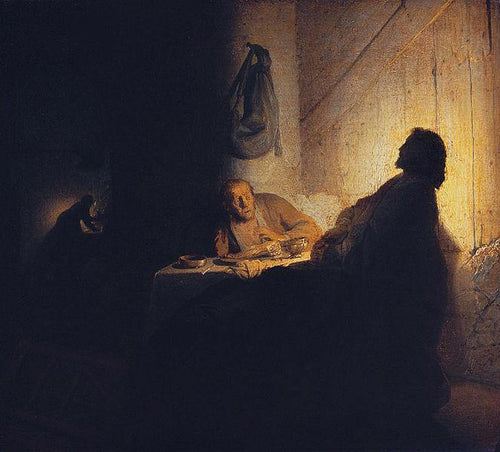 A Ceia em Emaús (Rembrandt) - Reprodução com Qualidade Museu