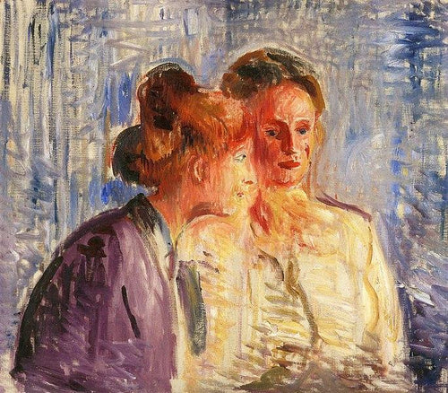Olga e Rosa Meissner (Edvard Munch) - Reprodução com Qualidade Museu