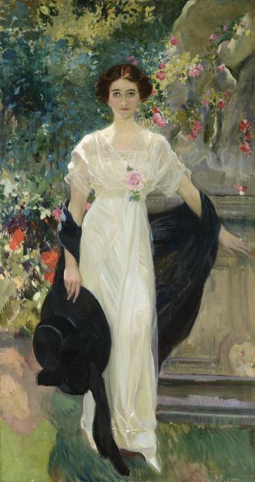 Miss Mary Lillian Duke (Joaquin Sorolla) - Reprodução com Qualidade Museu