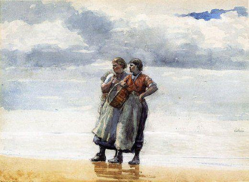 Filhas do mar (Winslow Homer) - Reprodução com Qualidade Museu