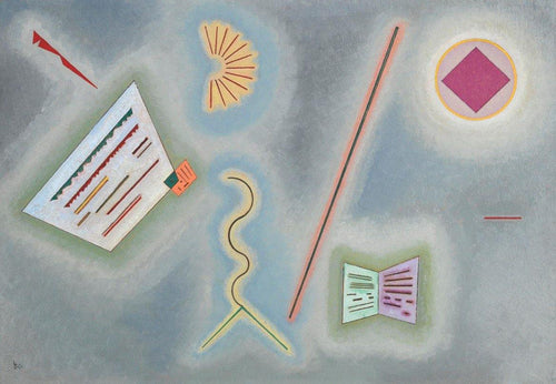 Superfícies e linhas (Wassily Kandinsky) - Reprodução com Qualidade Museu