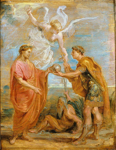 Constâncio nomeia Constantino como seu sucessor (Peter Paul Rubens) - Reprodução com Qualidade Museu