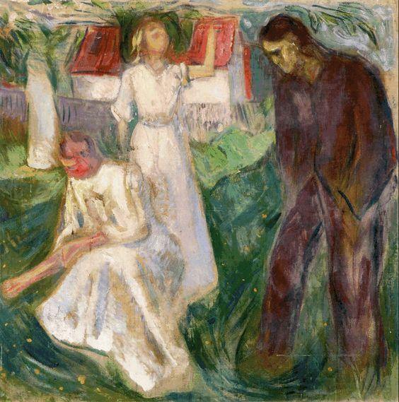 Vida - Parte Certa (Edvard Munch) - Reprodução com Qualidade Museu