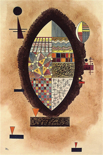 Braun Um Bunt (Wassily Kandinsky) - Reprodução com Qualidade Museu