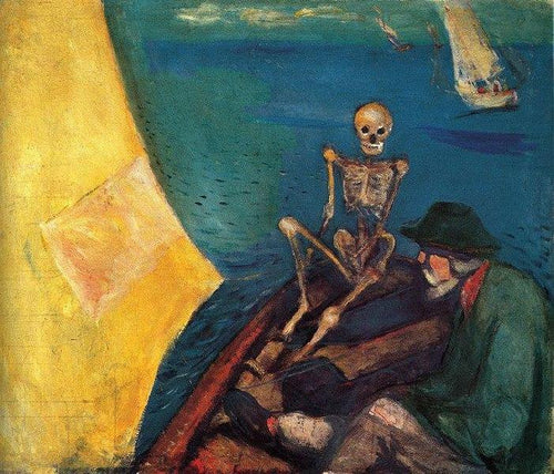 Morte no Leme (Edvard Munch) - Reprodução com Qualidade Museu