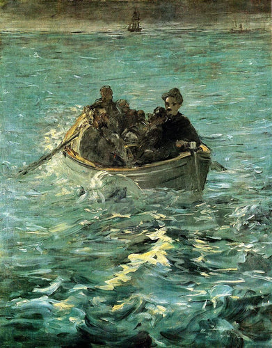 The Escape Of Rochefort - The Large Study (Edouard Manet) - Reprodução com Qualidade Museu