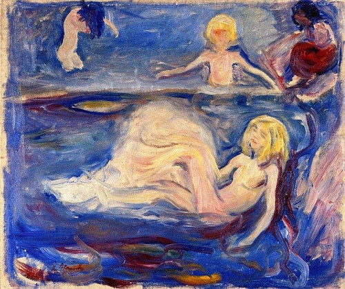 Banho de crianças (Edvard Munch) - Reprodução com Qualidade Museu