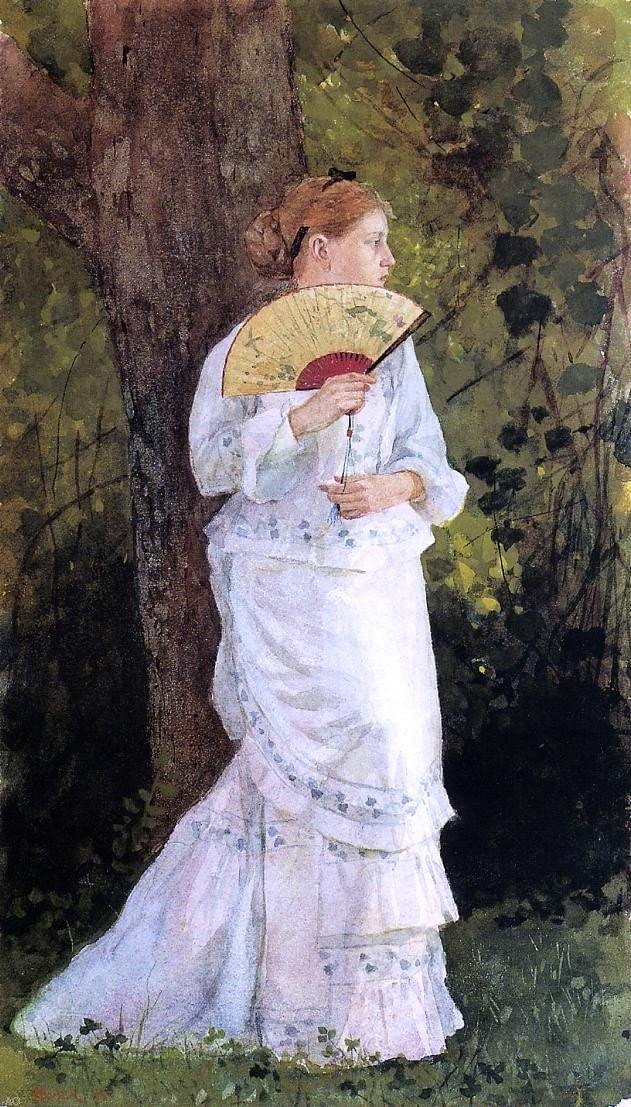The Trysting Place (Winslow Homer) - Reprodução com Qualidade Museu