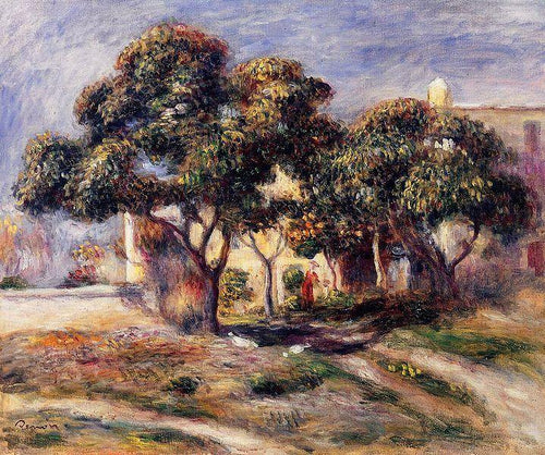 Medlar Trees, Cagnes (Pierre-Auguste Renoir) - Reprodução com Qualidade Museu