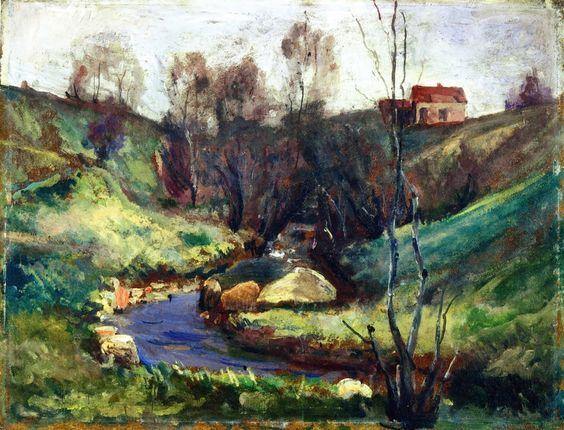 Fluxo na primavera (Edvard Munch) - Reprodução com Qualidade Museu