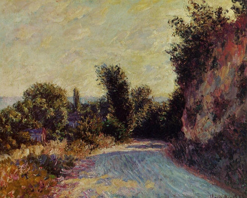 Estrada perto de Giverny (Claude Monet) - Reprodução com Qualidade Museu