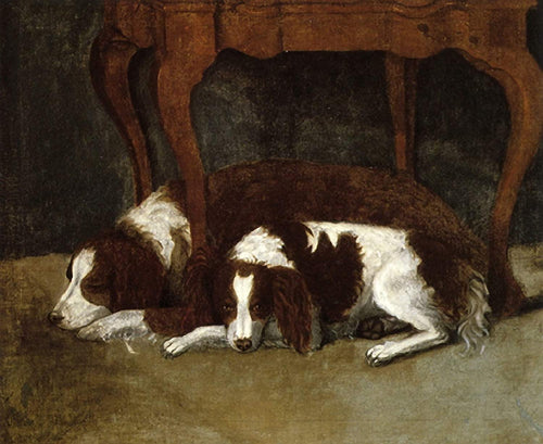 Os cães caçadores (Gilbert Stuart) - Reprodução com Qualidade Museu
