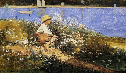 Assistindo o porto (Winslow Homer) - Reprodução com Qualidade Museu