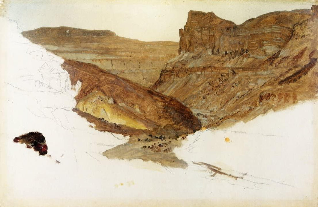 Córrego da Montanha, Vale do Iêmen, Palestina (Frederic Edwin Church) - Reprodução com Qualidade Museu
