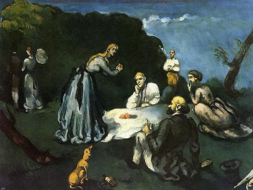 Almoço na grama (Paul Cézanne) - Reprodução com Qualidade Museu