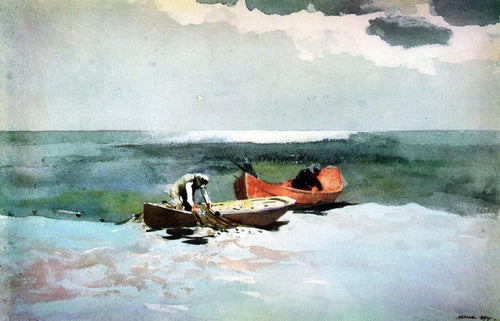Pesca em alto mar (Winslow Homer) - Reprodução com Qualidade Museu