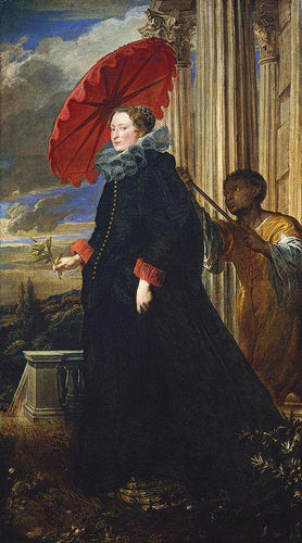 Marchesa Elena Grimaldi (Anthony van Dyck) - Reprodução com Qualidade Museu