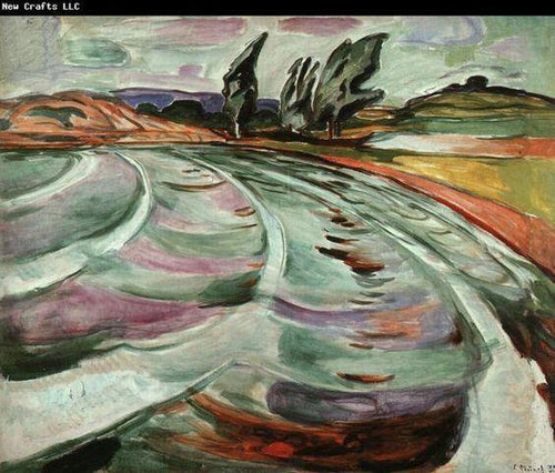 A onda (Edvard Munch) - Reprodução com Qualidade Museu