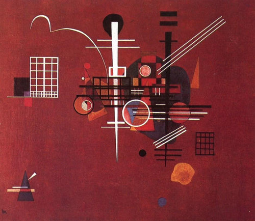 Vermelho opaco (Wassily Kandinsky) - Reprodução com Qualidade Museu