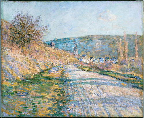 The Road To Vetheuil (Claude Monet) - Reprodução com Qualidade Museu