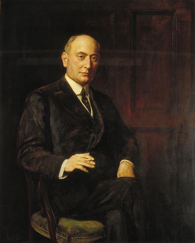 Sir Landon Ronald, diretor da The Guildhall School Of Music (John Collier) - Reprodução com Qualidade Museu