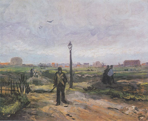 Os arredores de Paris (Vincent Van Gogh) - Reprodução com Qualidade Museu