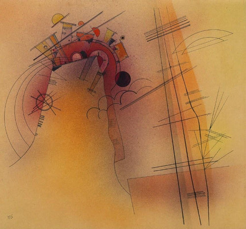 Aglow (Wassily Kandinsky) - Reprodução com Qualidade Museu
