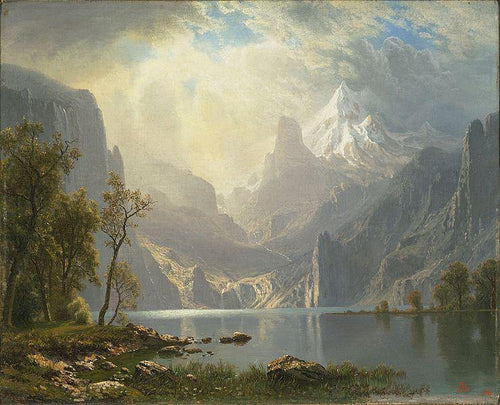 Nas serras (Albert Bierstadt) - Reprodução com Qualidade Museu