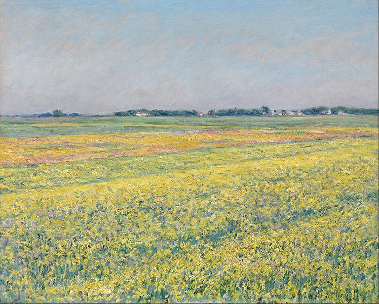 A planície dos campos amarelos de Gennevilliers (Gustave Caillebotte) - Reprodução com Qualidade Museu