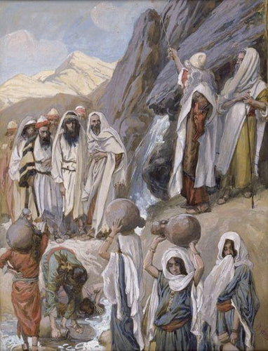 Moisés atinge a rocha