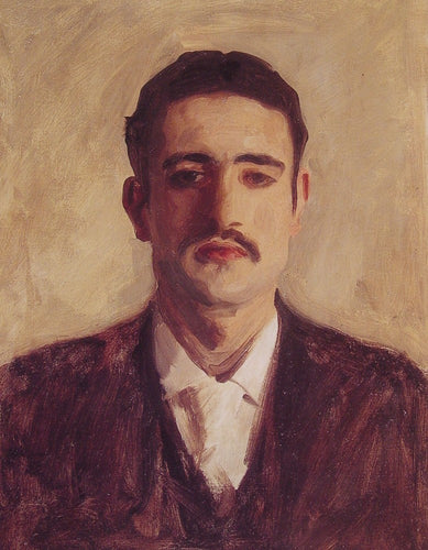 Retrato de um homem (John Singer Sargent) - Reprodução com Qualidade Museu