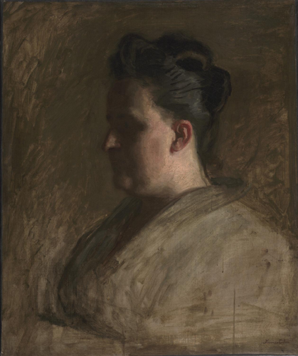 Retrato de Blanche Hurlburt (Thomas Eakins) - Reprodução com Qualidade Museu