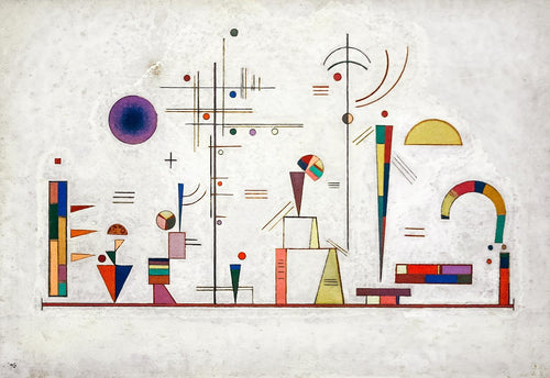 Sério - Divertido (Wassily Kandinsky) - Reprodução com Qualidade Museu