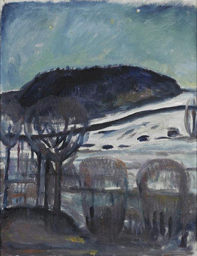 Noite de inverno (Edvard Munch) - Reprodução com Qualidade Museu