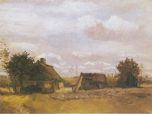 Casa de fazenda (Vincent Van Gogh) - Reprodução com Qualidade Museu