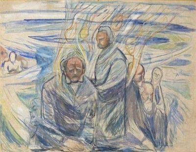 Gênios - Ibsen, Nietzsche e Sokrates (Edvard Munch) - Reprodução com Qualidade Museu