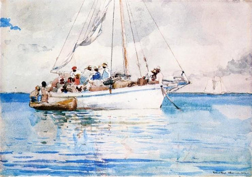 Key West, âncora de transporte (Winslow Homer) - Reprodução com Qualidade Museu