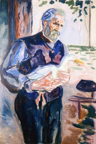 Jensen com um pato (Edvard Munch) - Reprodução com Qualidade Museu