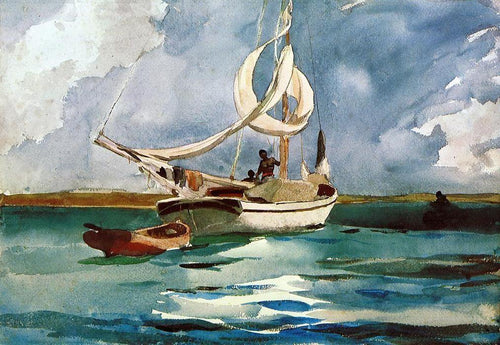 Sloop Bermuda (Winslow Homer) - Reprodução com Qualidade Museu