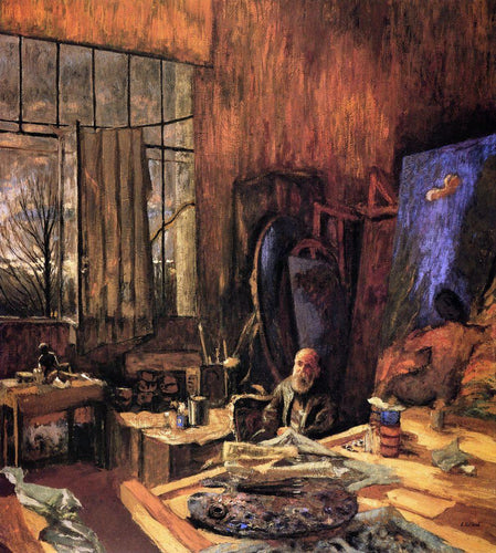 O pintor Ker-Xavier Roussel em seu estúdio Letang-La-Ville, versão final - Replicarte